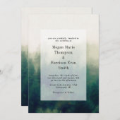 フォレストパインタリーランドスケープ結婚式招待状 招待状 (正面/裏面)