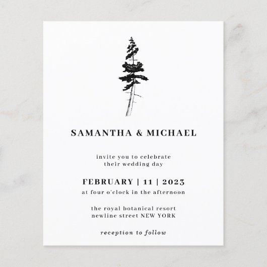 フォレストパインツリーインディ素朴予算 チラシ (正面)