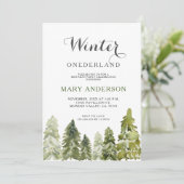 フォレストパインツリーズウィンターオネダーランド誕生日 招待状 (スタンド正面)