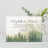 フォレストパインツリーズマウンテンズ結婚式招待状 招待状 (スタンド正面)