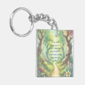 フォレストパスと引用文 キーホルダー (正面左)