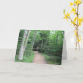 フォレストパスのグリーティングカード カード (黄色い花)