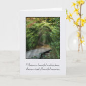 フォレストパスインサンビームス悔やみや弔慰 カード (黄色い花)