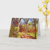 フォレストパスウッズアートノートカード カード (黄色い花)