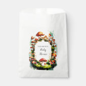 フォレストパステルマッシュルームベイビーシャワー フェイバーバッグ (正面)