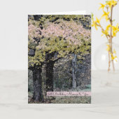 フォレストパステル誕生日 カード (黄色い花)