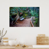 フォレストパスベンチプリント ポスター (キッチン)