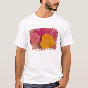 フォレストパンジー・ハナズオウの落ち葉の秋の色 Tシャツ