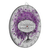 フォレストパープルハートリーフ結婚ツリー ダーツボード (正面左)