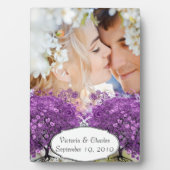 フォレストパープルハートリーフ結婚ツリー フォトプラーク (正面)