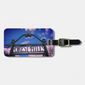 フォレストヒルズクイーンズNYCスクエア ラゲッジタグ (正面横)