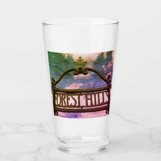 フォレストヒルズ、クイーンズ、ニューヨーク タンブラーグラス (正面)