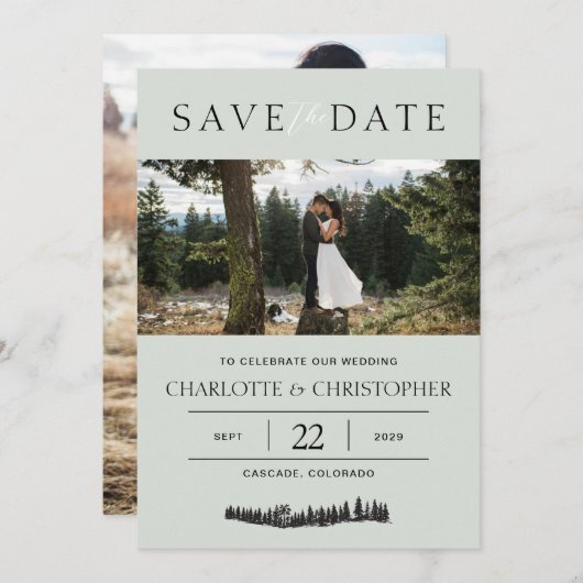 フォレストビーブス写真 セーブザデート (正面/裏面)