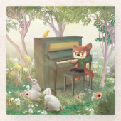 フォレストピアノコンサート ガラスコースター (正面)