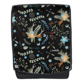 フォレストピーチピンクコーラルグリーンアントラーアローパターン バックパック (正面)