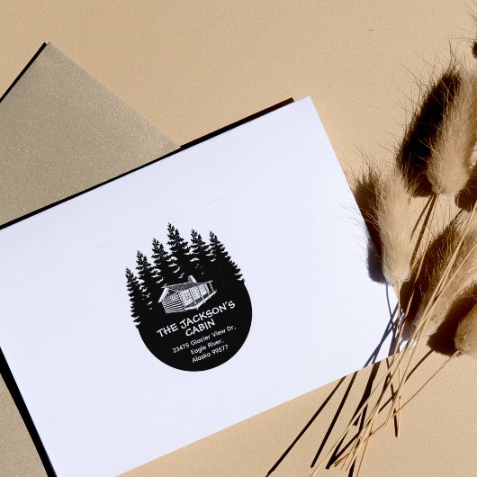 フォレストファミリーキャビン差出人住所 ラバースタンプ