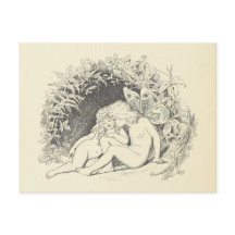 フォレストフェアリーインラブヴィンテージスケッチ