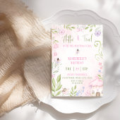 フォレストフェアリーフラッター&トワイルガールバースデーパーティー 招待状