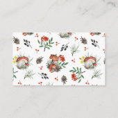 フォレストフェアリー赤ちゃんシャワー登録 | QRコードスキャン エンクロージャーカード (裏面)