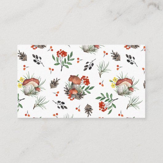 フォレストフェアリー赤ちゃんシャワー登録 | QRコードスキャン エンクロージャーカード (裏面)