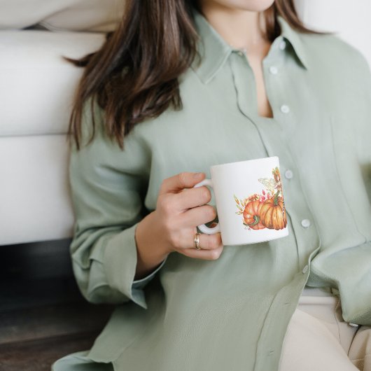 フォレストフェアリー&オータムカボキンブーケ コーヒーマグカップ