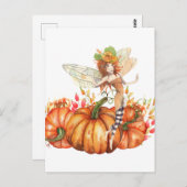 フォレストフェアリー&オータムカボキンブーケ ポストカード (正面/裏面)