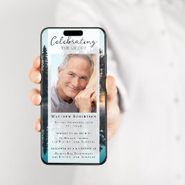 フォレストフォト葬儀デジタル招待状 招待状