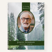 フォレストフォト葬儀バジェットゲストブック ノートブック (正面)