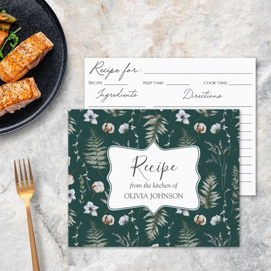 フォレストフラワー離れズフローラ植物学レシピカード
