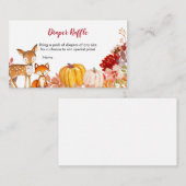 フォレストフレンズウッドランドおむつラッフル エンクロージャーカード (正面/裏面)