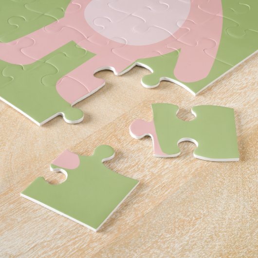 フォレストフレンズパーソナライズされたキツネベアーバニーパズル ジグソーパズル (側面)