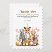 フォレストフレンズフラットサンキューカード サンキューカード (正面/裏面)