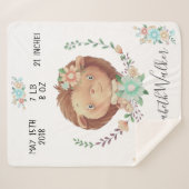 フォレストフレンズベビー鹿誕生統計 シェルパブランケット (正面(横))