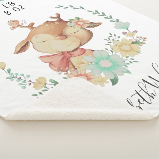 フォレストフレンズベビー鹿誕生統計 シェルパブランケット (3/4)