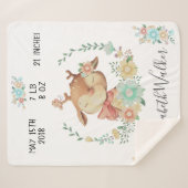 フォレストフレンズベビー鹿誕生統計 シェルパブランケット (正面(横))