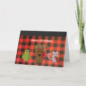 フォレストフレンズ漫画クリスマスホリデーカード シーズンカード (正面)