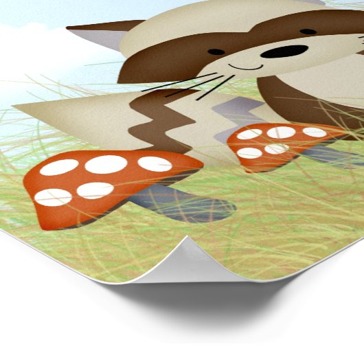 フォレストフレンズ赤ちゃんシャワーバナー ポスター (角)