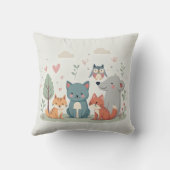 フォレストフレンズ – お洒落アニマルクッション クッション (裏面)