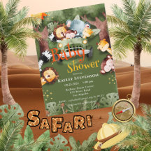 フォレストフレンズSafari Animalsベビーシャワー