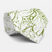 フォレストフロアかわいらしフローラルパターン©サンディロン ネクタイ (ロール)