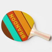 フォレストフロアはっきりしたフォグストライプの（名前） 卓球ラケット (横)