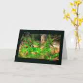 フォレストフロアフラクタルアートノテカード カード (黄色い花)