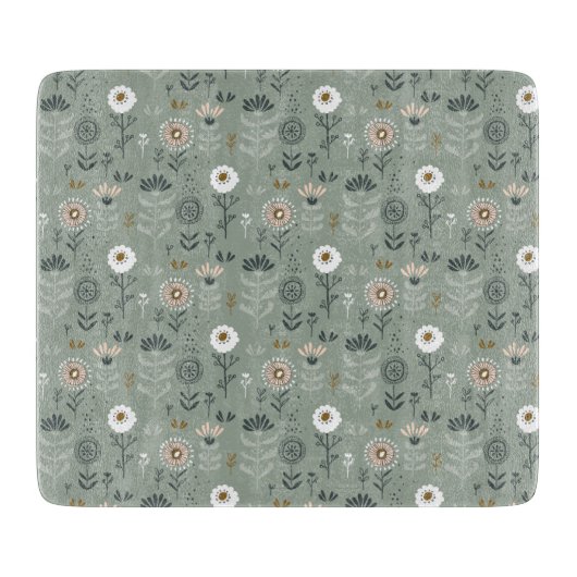 フォレストフローラセージグリーン カッティングボード (正面)