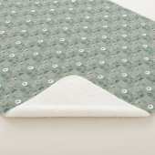 フォレストフローラセージグリーン シェルパブランケット (3/4)