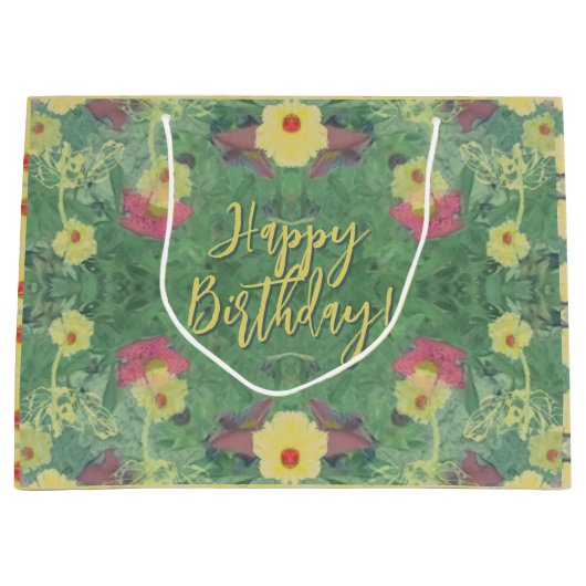 フォレストフローラフロア抱き枕 ラージペーパーバッグ (正面)