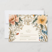フォレストフローラ結婚シダ 出欠カード (正面)