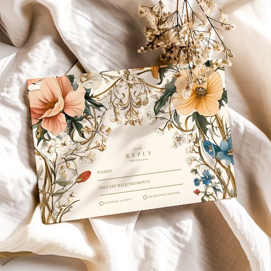 フォレストフローラ結婚シダ 出欠カード