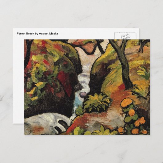 フォレストブルック威厳があるバイマッケヴィンテージ表現主義 ポストカード (正面/裏面)