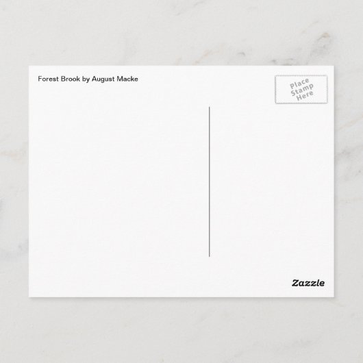 フォレストブルック威厳があるバイマッケヴィンテージ表現主義 ポストカード (裏面)