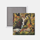 フォレストブルック威厳があるバイマッケヴィンテージ表現主義 マグネット (正面/裏面)